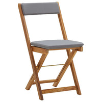 Set da BistrÃ² Pieghevole 3pz con Cuscini Legno Massello Acacia  cod mxl 39508