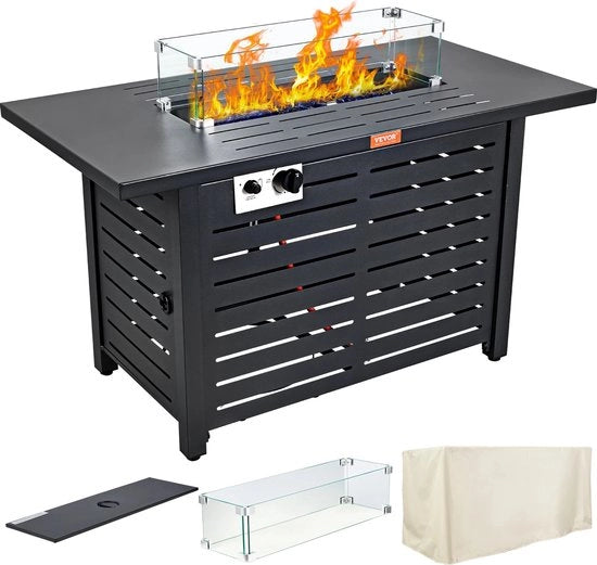 Vasca a Gas - Tavolo da Forno - Tavolo da Forno a Gas - Tavolo da Forno con Coperchio - Lavastoviglie - Dimensioni 109x56x62 - Con Copertura Protettiva - Tavolo da Pranzo