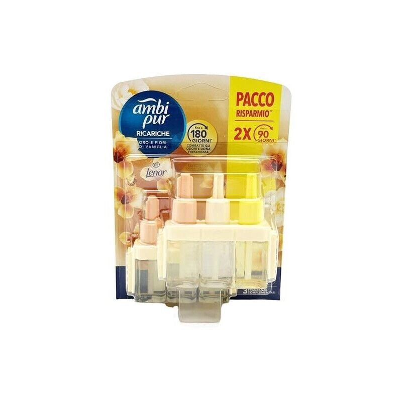 AMBI PUR RICARICHE PER DIFFUSORE ELETTRICO 3VOLUTION FRAGRANZA ORO E FIORI DI VANIGLIA