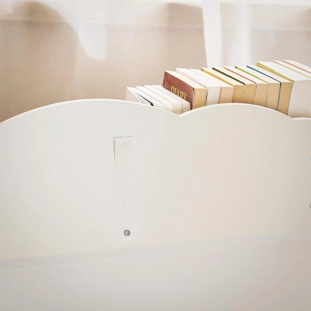 Libreria per bambini Scaffale portaoggetti con 3 scomparti Bianco 61x35x71cm KMB100-K-W