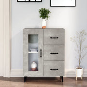 Credenza Grigio Cemento 69,5x34x90 cm in Legno Multistrato cod mxl 20192