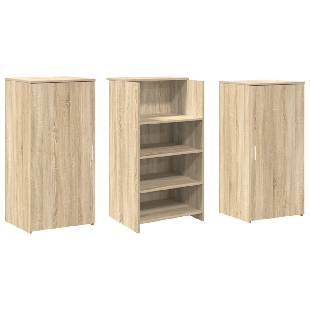 Banco Reception Rovere Sonoma 155x50x103,5 cm Legno Multistrato 3324198