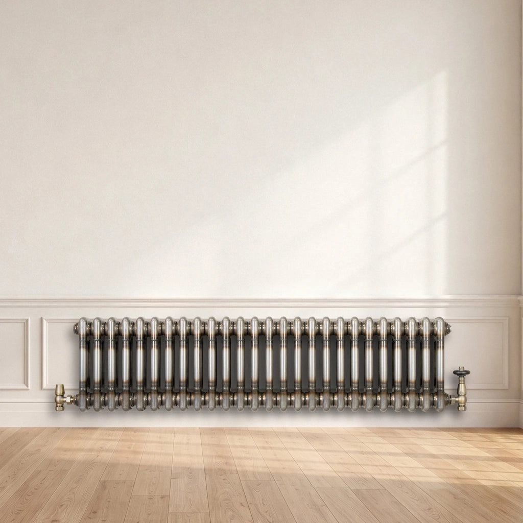Radiatore 2 Colonne Orizzontale Metallo Grezzo 300 x 1190 mm TRV