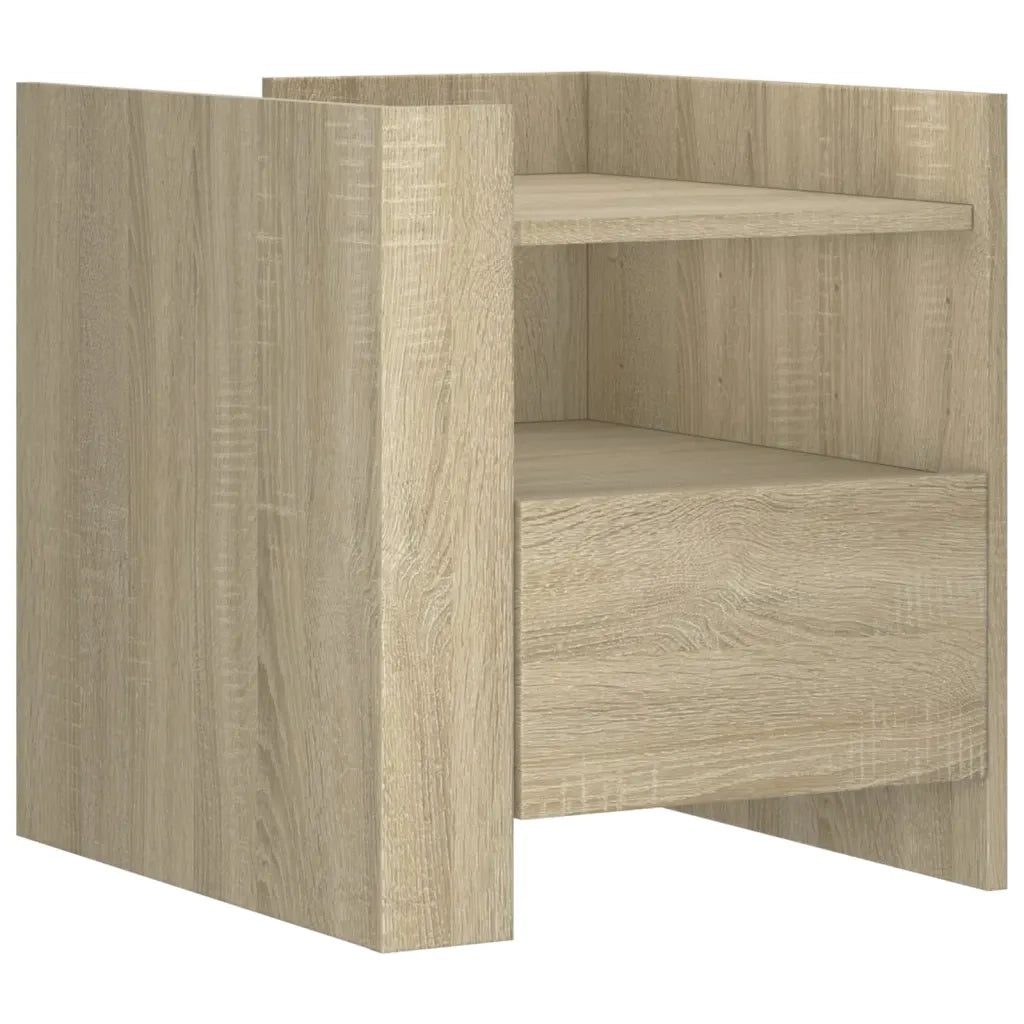 Comodino Rovere Sonoma 45x50x50 cm in Truciolato 848278