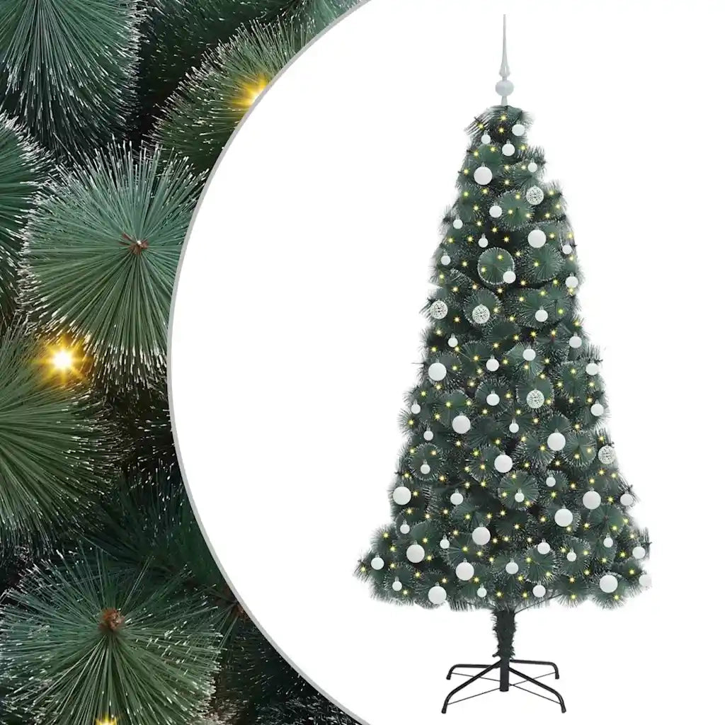 Albero di Natale artificiale pre-illuminato con set di palline 3396169