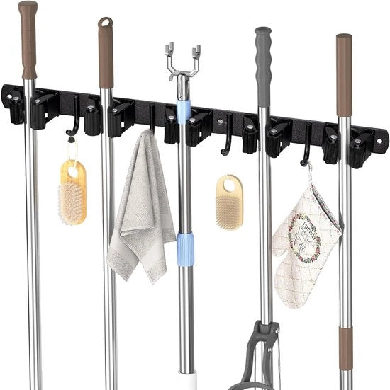 Organizzatore per utensili con 4 ganci - Senza perforazione - Adesivo auto-attacco - Organizzatore per diversi ambienti