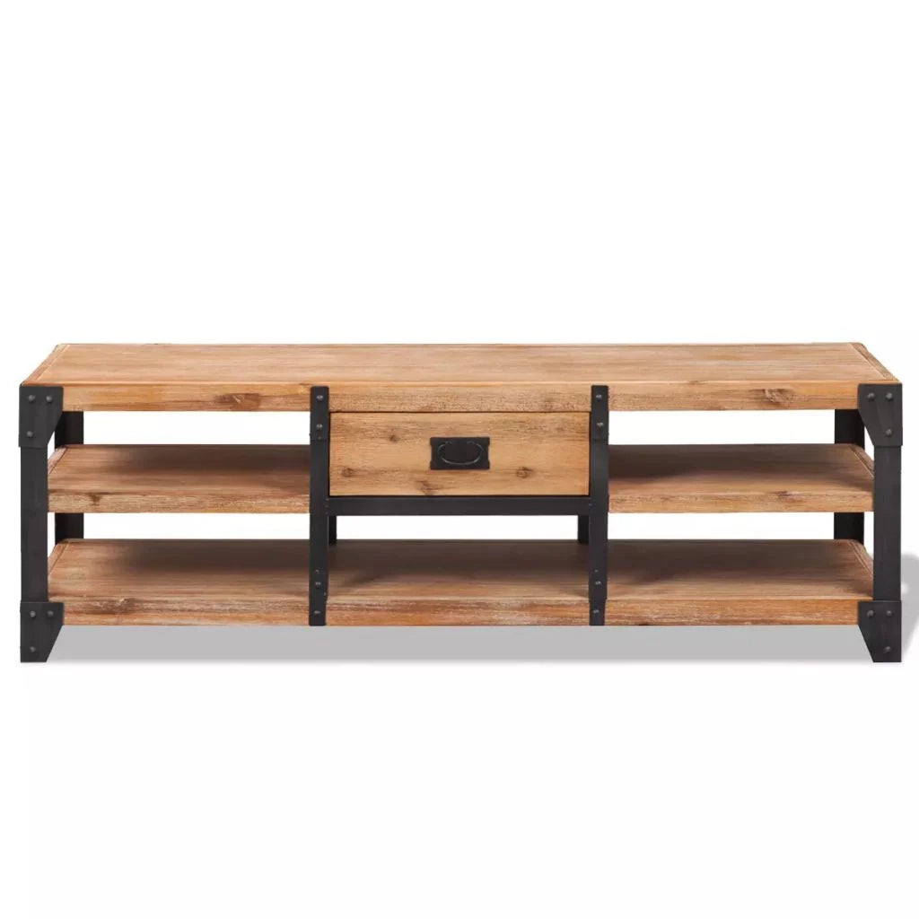 Pratico mobile porta TV/credenza di design 140 cm legno massello di acacia 2502070