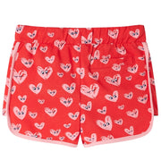 Pantaloncini per Bambini con Coulisse Rossi 116 CFW9661584