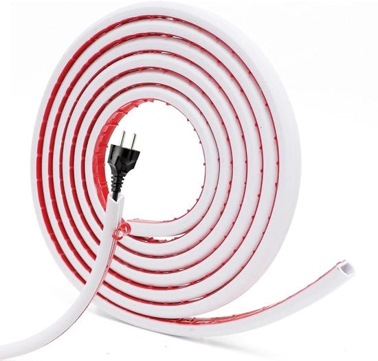 Tubo di fissaggio 3 m autofitante con nastro espansivo, pronto per l'installazione su parete, pavimento, per uso domestico, ufficio, scuola, 15 x 10 x 300 mm