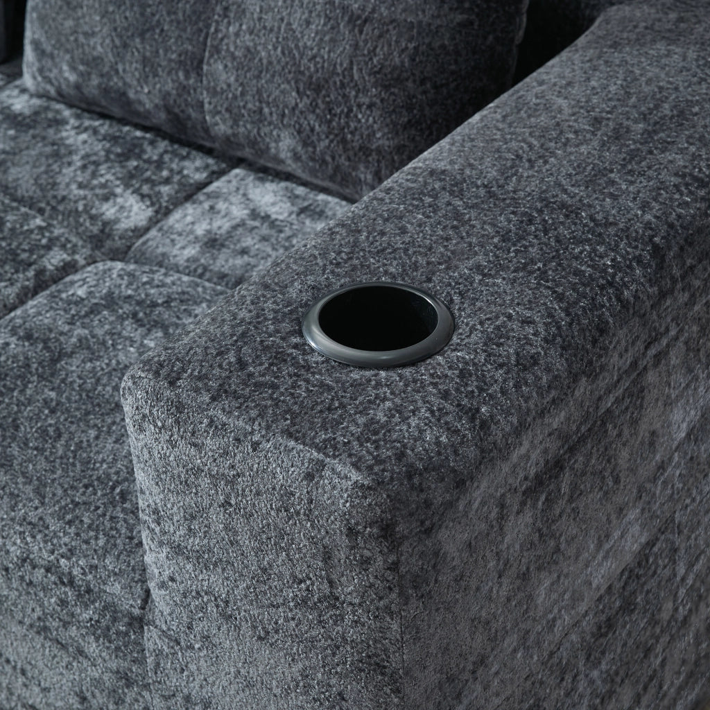 Divano Angolare 3 Posti con Cuscini ¨C MINIMAL ¨C 258 cm, Tessuto