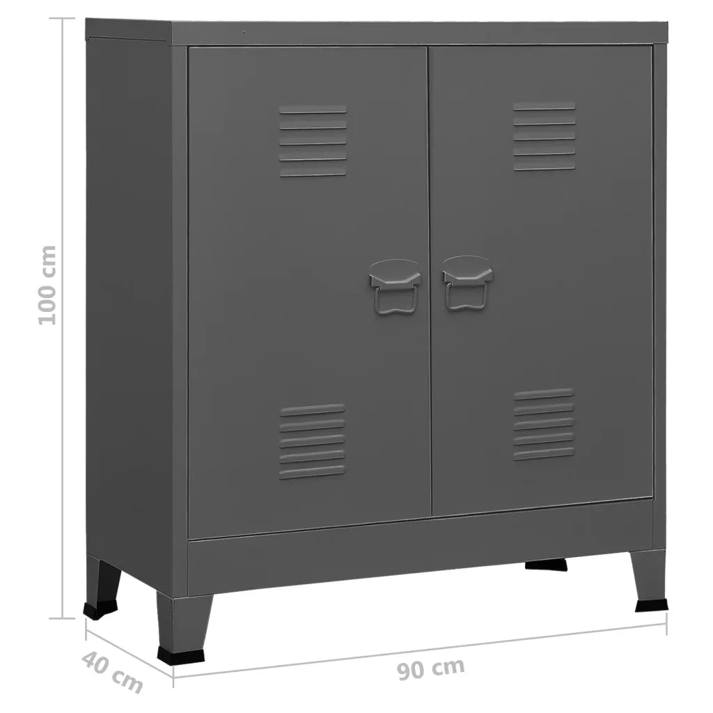 Classificatore Industriale Antracite 90x40x100 cm in Acciaio 339625
