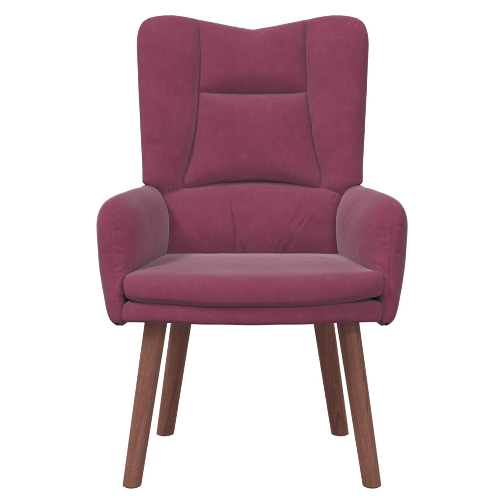 Poltrona Rilassante Wine Red in Velluto