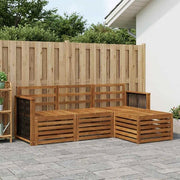 Set di divani da esterno 4 pz Naturale 3384200