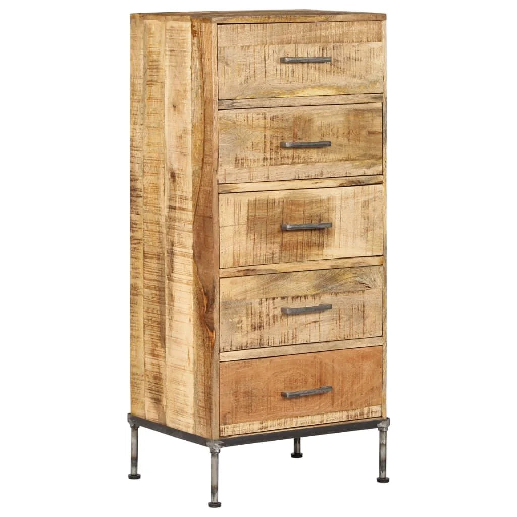 Buffet credenza mobiletto consolle mobile contenitore cassettiera 106 cm legno massello di mango 4402089