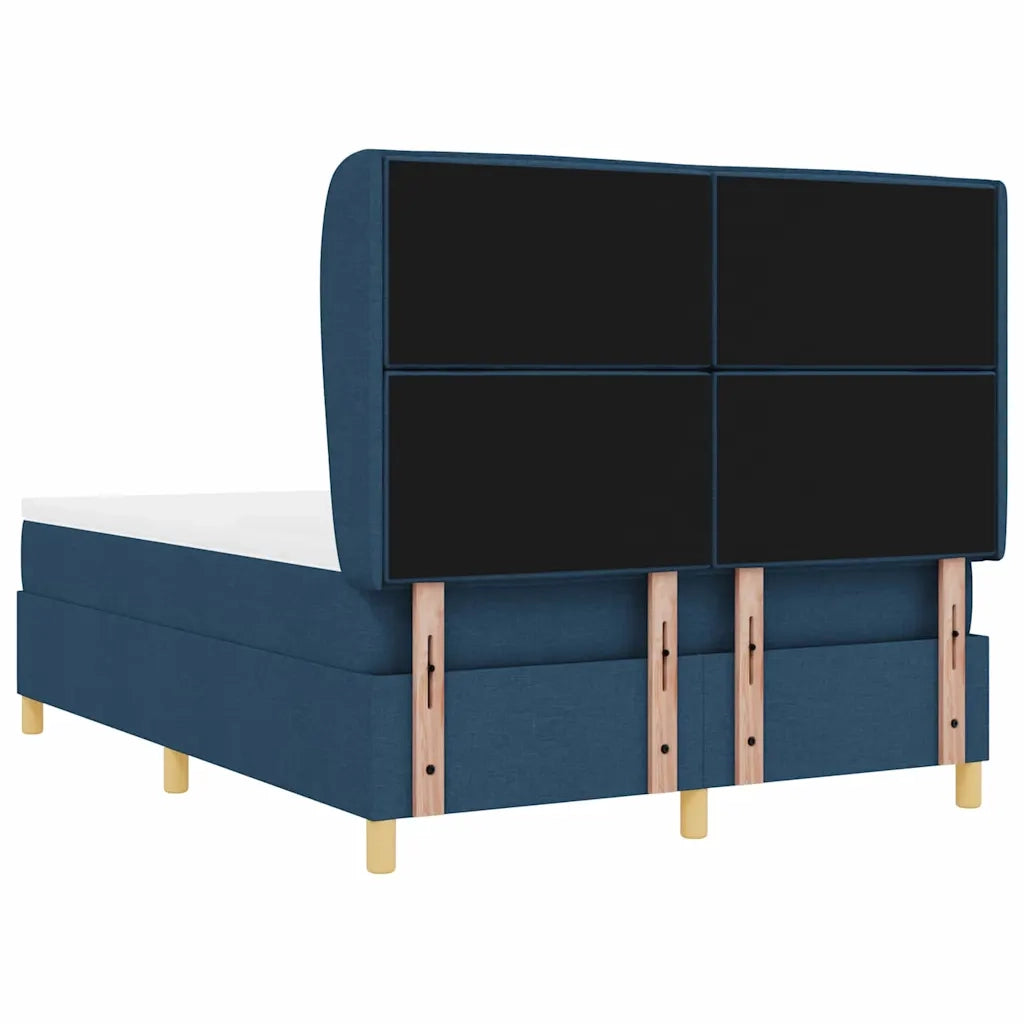 Letto a molle con materasso Blu 200 x 160 cm Tessuto 3340703