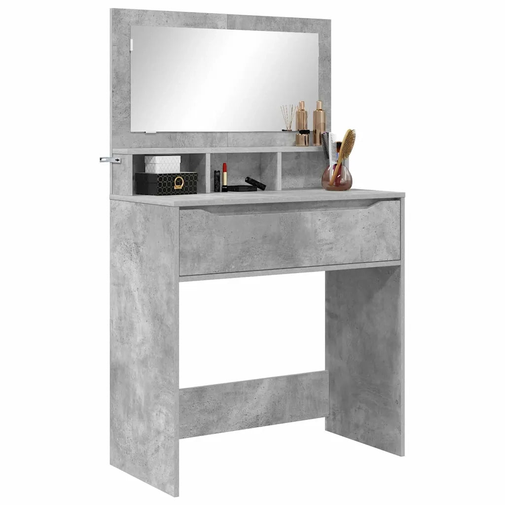Tavoli da Trucco per Camera da Letto Grigio cemento 888980