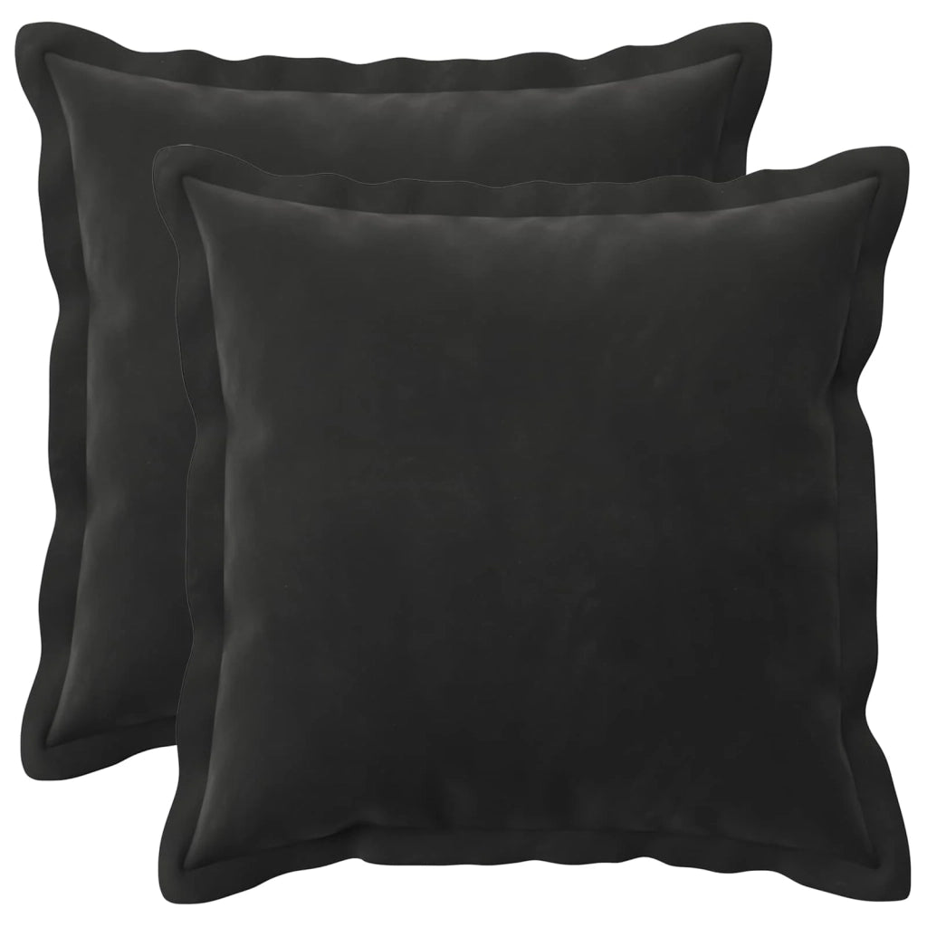 Cuscino con cuscino HOUTEN 2 pz Nero Velluto 932794