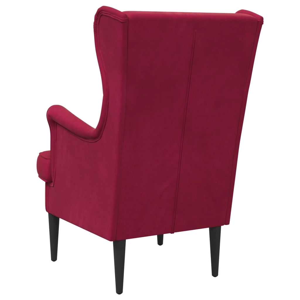 Poltrona | Sedia Relax Rosso Vino Velluto