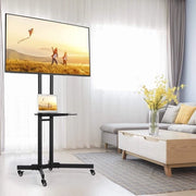 Tavolo Elevabile per TV da 32 a 65 pollici | Carrello per TV Portatile con Gestione dei Cavi