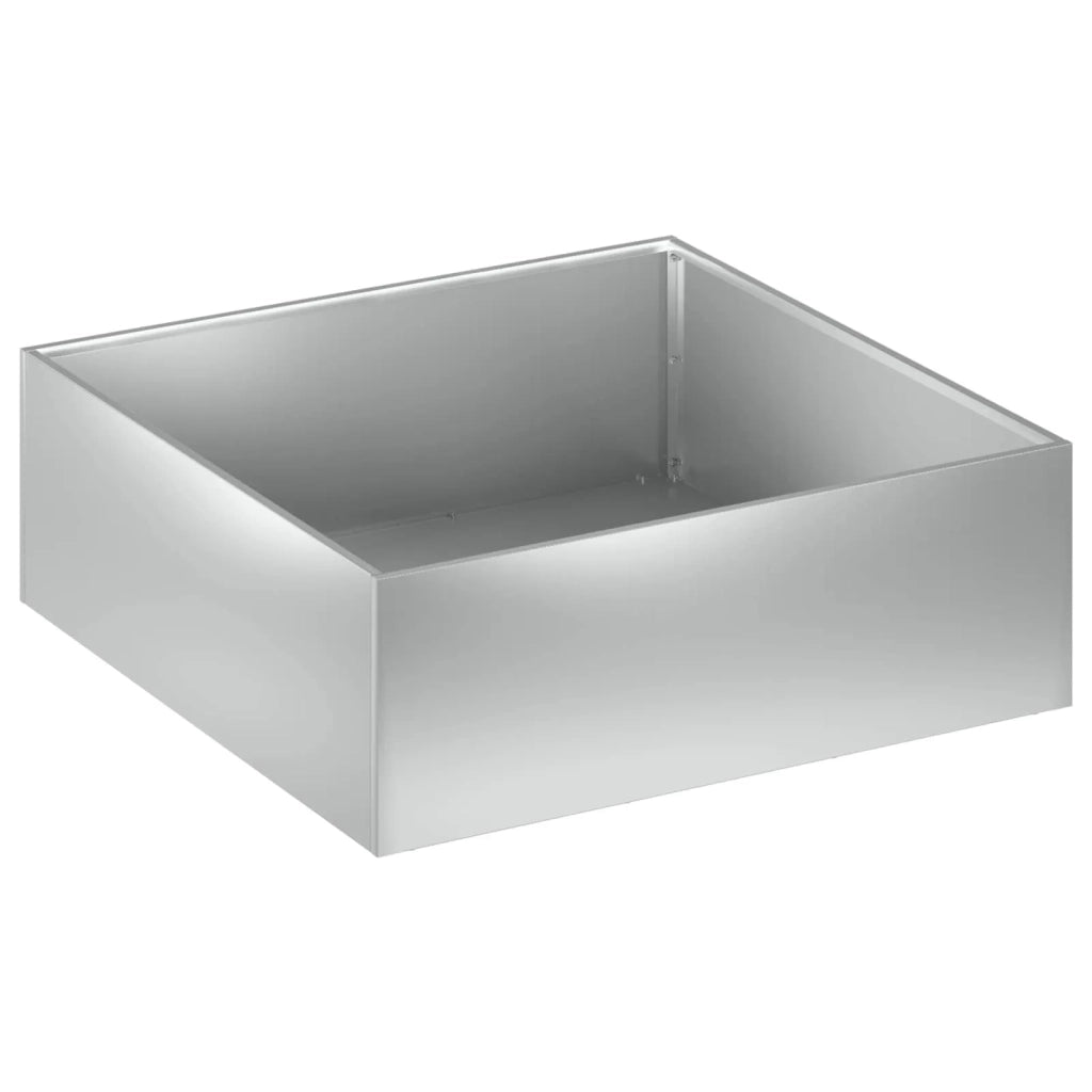 Vaso da giardino Argento 40 x 40 x 20 cm Acciaio zincato 8004990