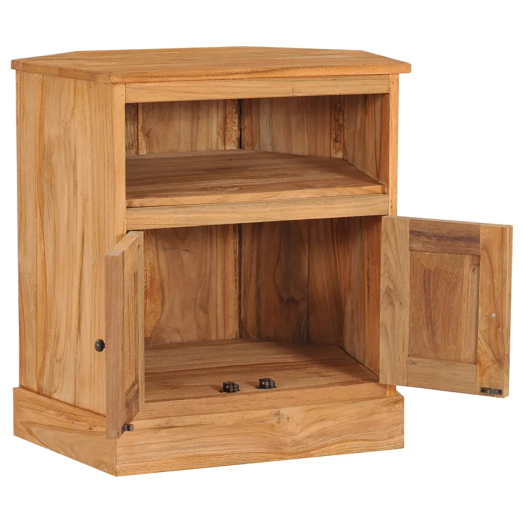 Credenza Angolare 60x45x60 cm in Legno Massello di Teak 288898