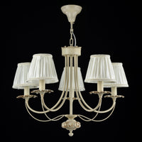 Lampadario Elegant in Metallo Olivia Avorio