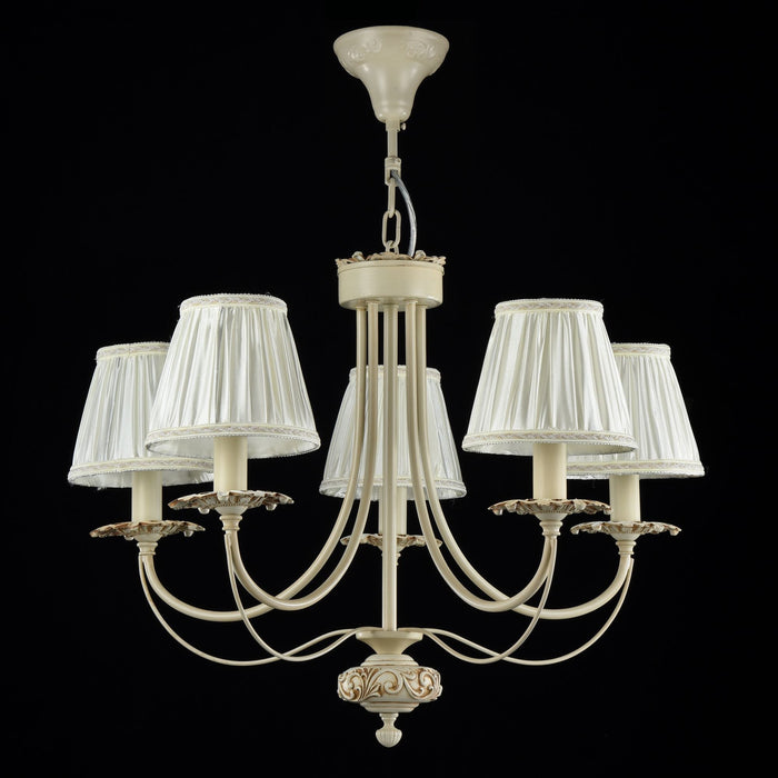 Lampadario Elegant in Metallo Olivia Avorio