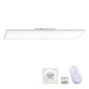 Plafoniera 100cm LED 26W bianca rettangolare con telecomando