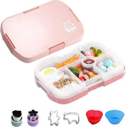 Bento Box per bambini, contenitore per pane per bambini, con cassette, scuola materna, box per la merenda, impermeabile, bento box, perfetto per la scuola, scuola materna e uscite, adatto per il forno a microonde e