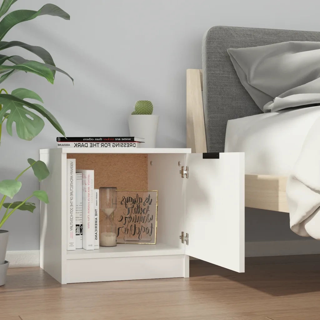 Comodino Bianco 40x39x40 cm cod mxl 30868