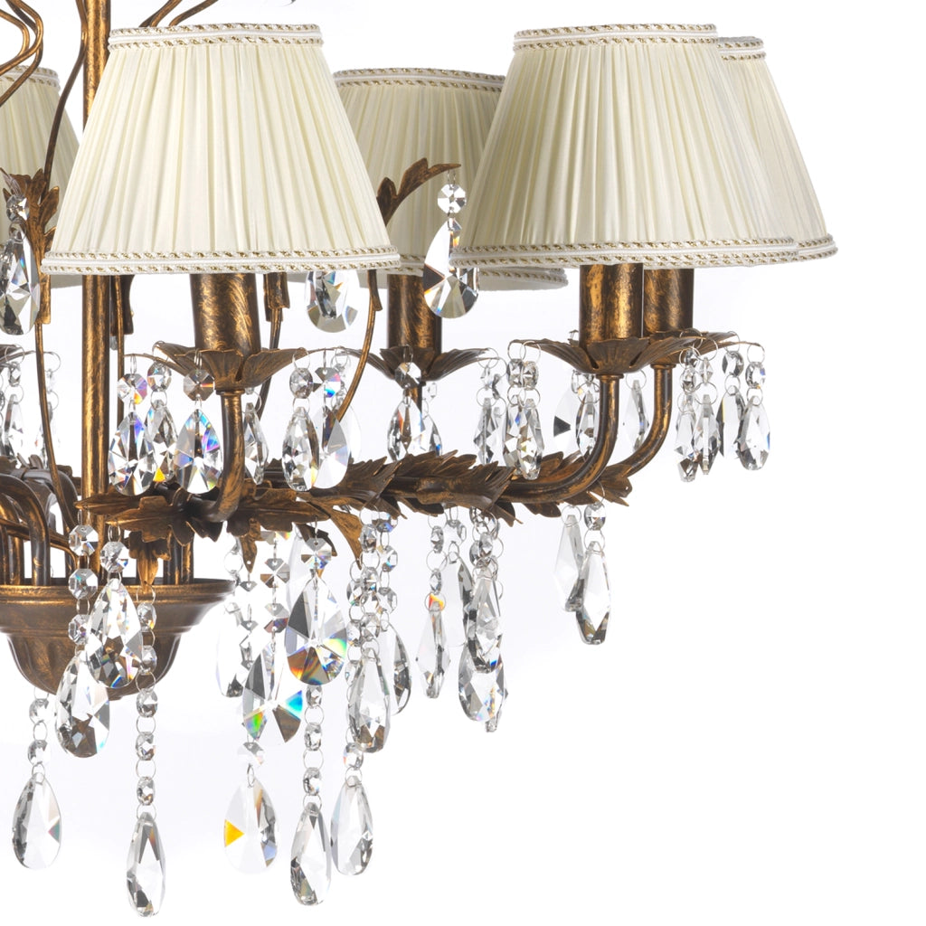Lampadario 8 luci Karen bronzo