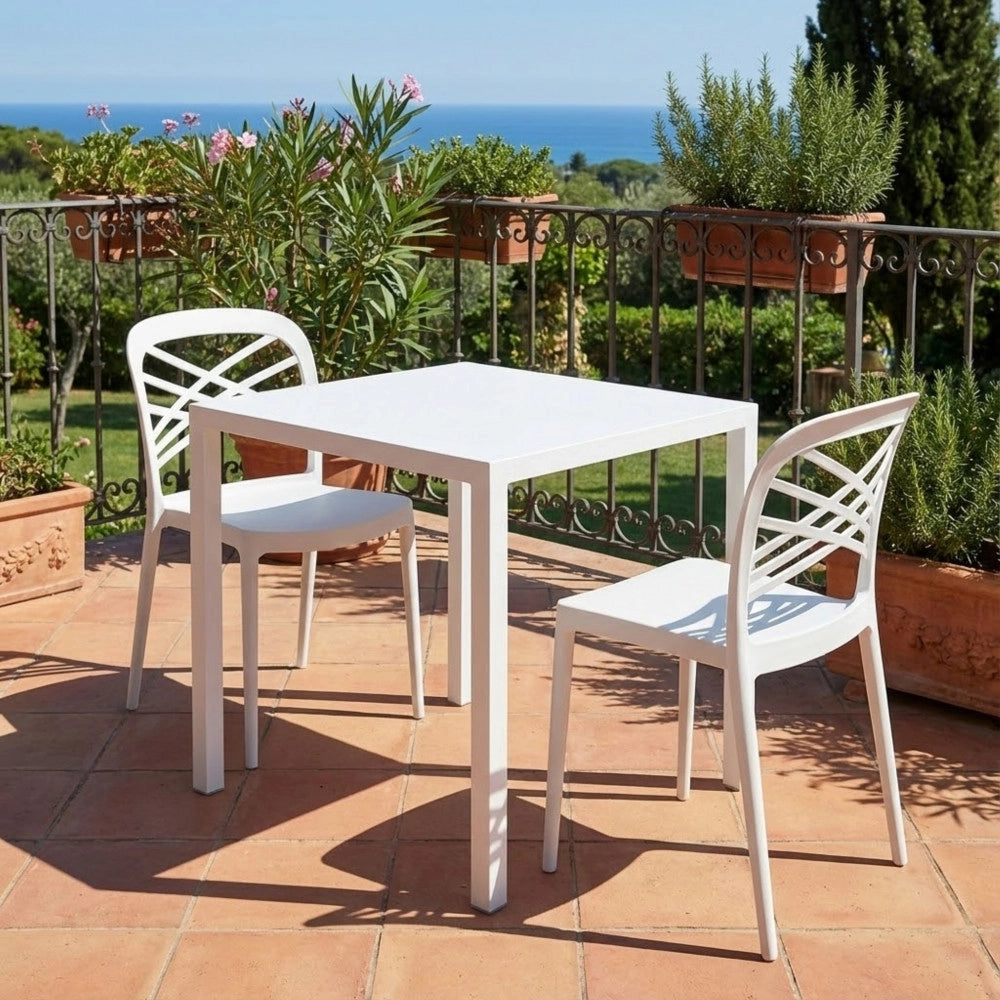 1892 TAVOLO AUTOLIVELLANTE 70 X 70 BIANCO