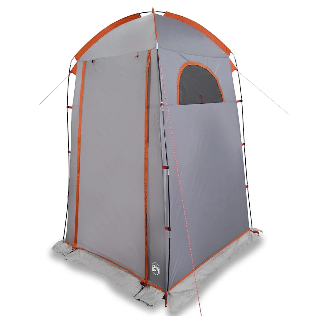 Tenda per Toilette Grigio e Arancione Impermeabile 4009475