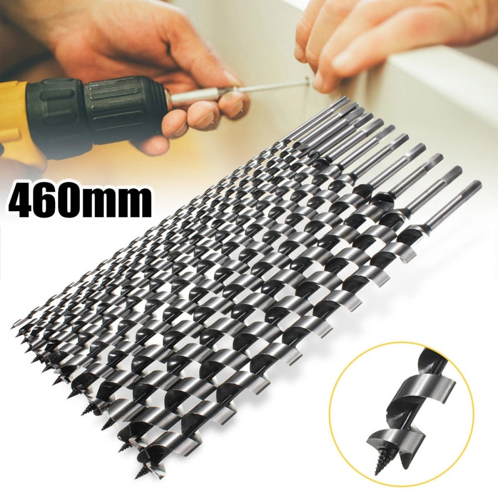 Trade Shop - Kit 6 Punte Per Trapano Tassellatore Puntale Trivella Autofilettante Legno 460m -