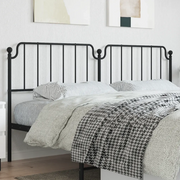 Testiera di Ricambio in Metallo Nero 200 cm 373925