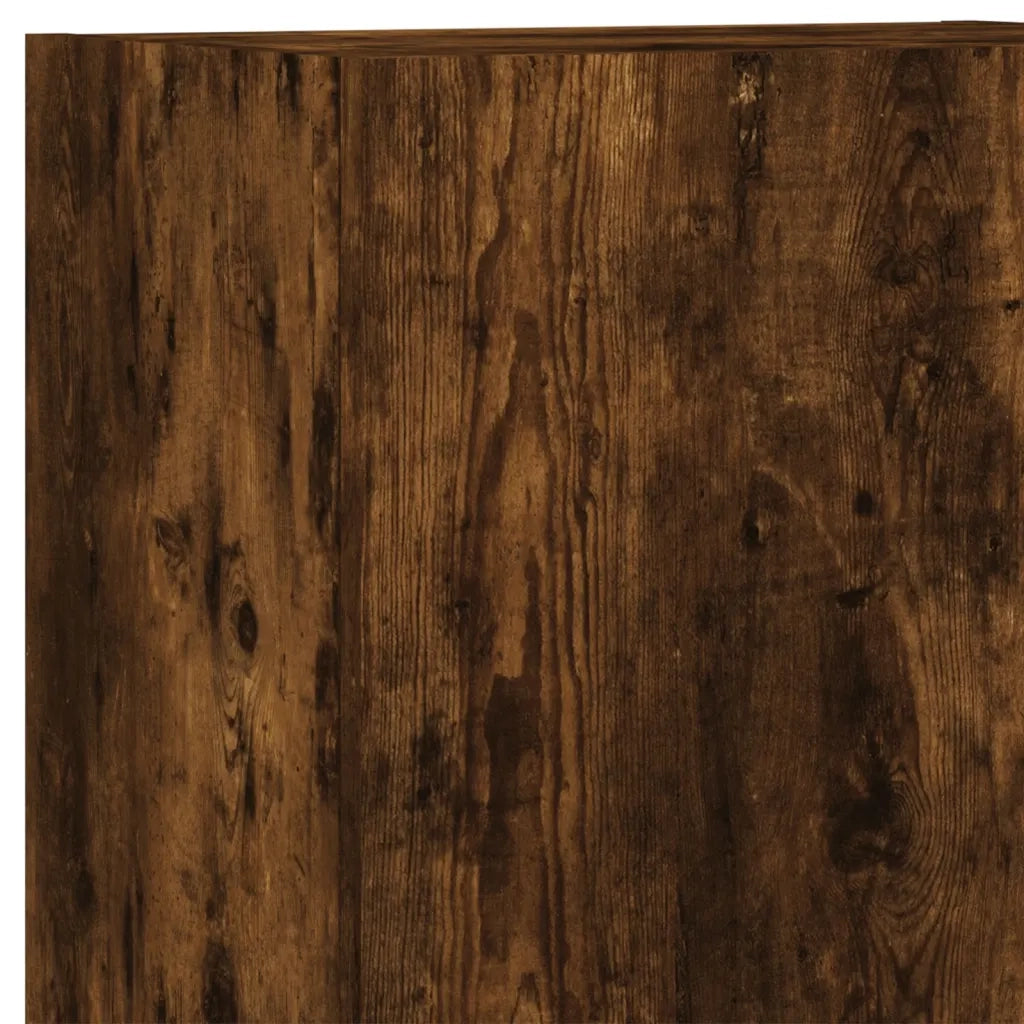 vidaXL Mobili TV a Muro 5pz Rovere Fumo in Legno Multistrato