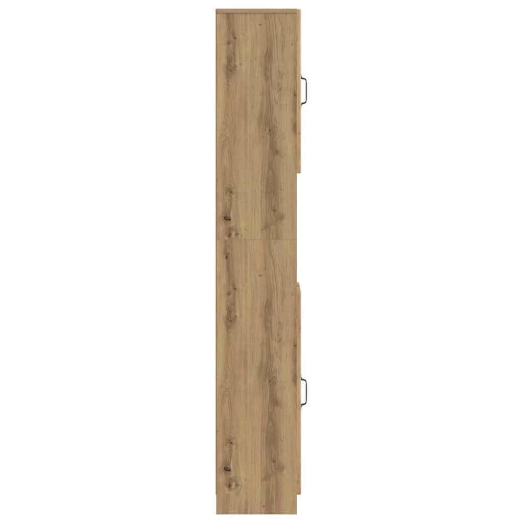 Armadio da Bagno con Ripiano Aperto UTRECHT Rovere Artigianale 897704
