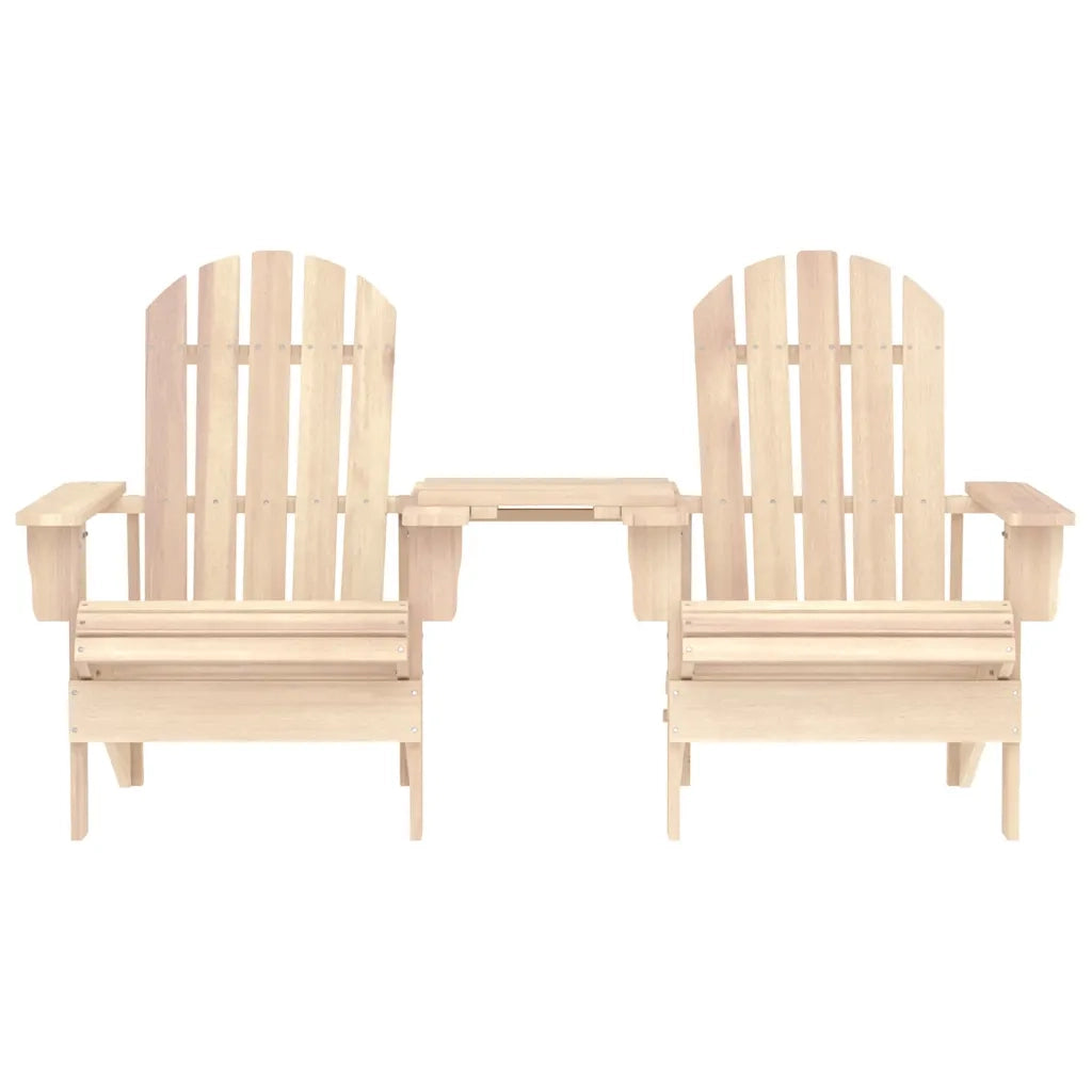 Sedia da Giardino Adirondack con Tavolino in Massello di Abete cod mxl 47780