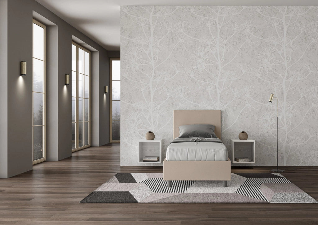 Letto Singolo 80x190 cm con Rete Adele Tortora