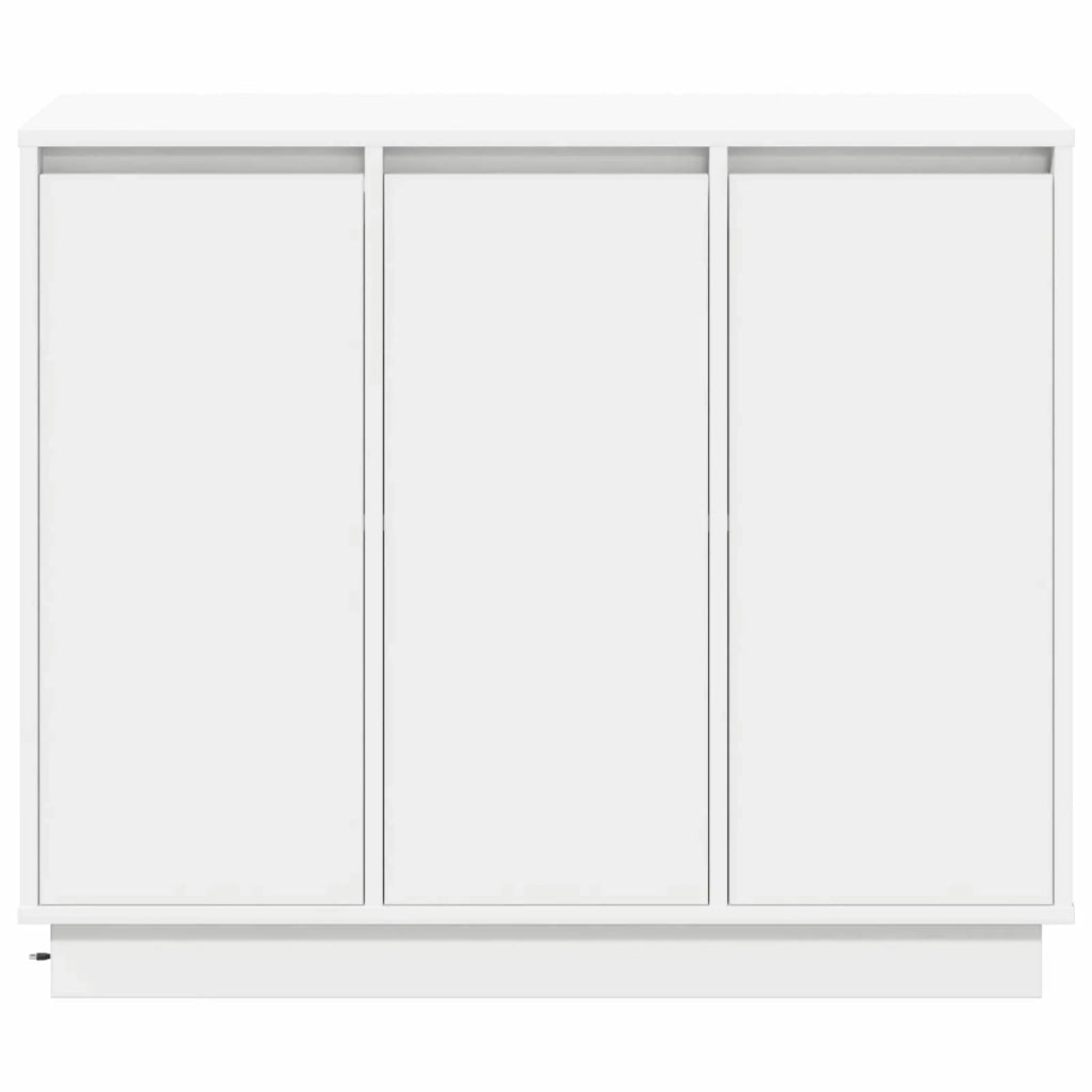 Madia LED Bianco 90 x 32 x 75 cm Legno multistrato 869674