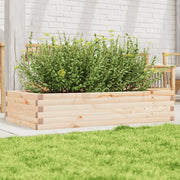 Fioriera da Giardino 110x60x23 cm in Legno Massello di Pino 847238