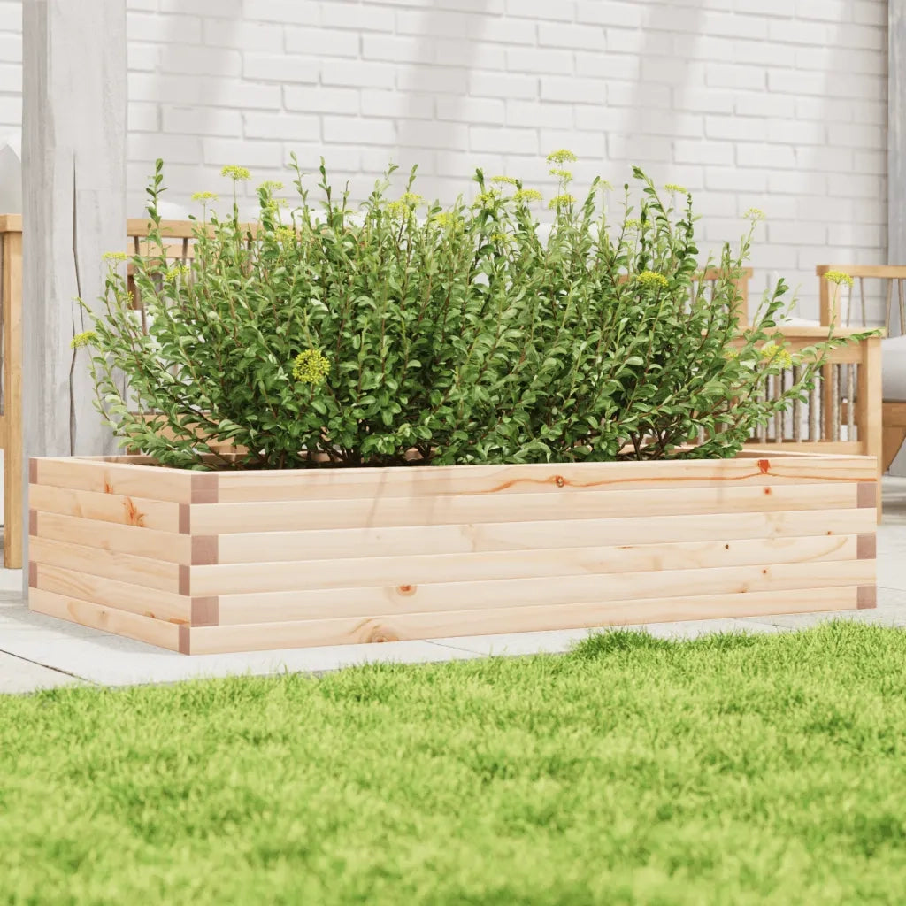 Fioriera da Giardino 110x60x23 cm in Legno Massello di Pino 847238
