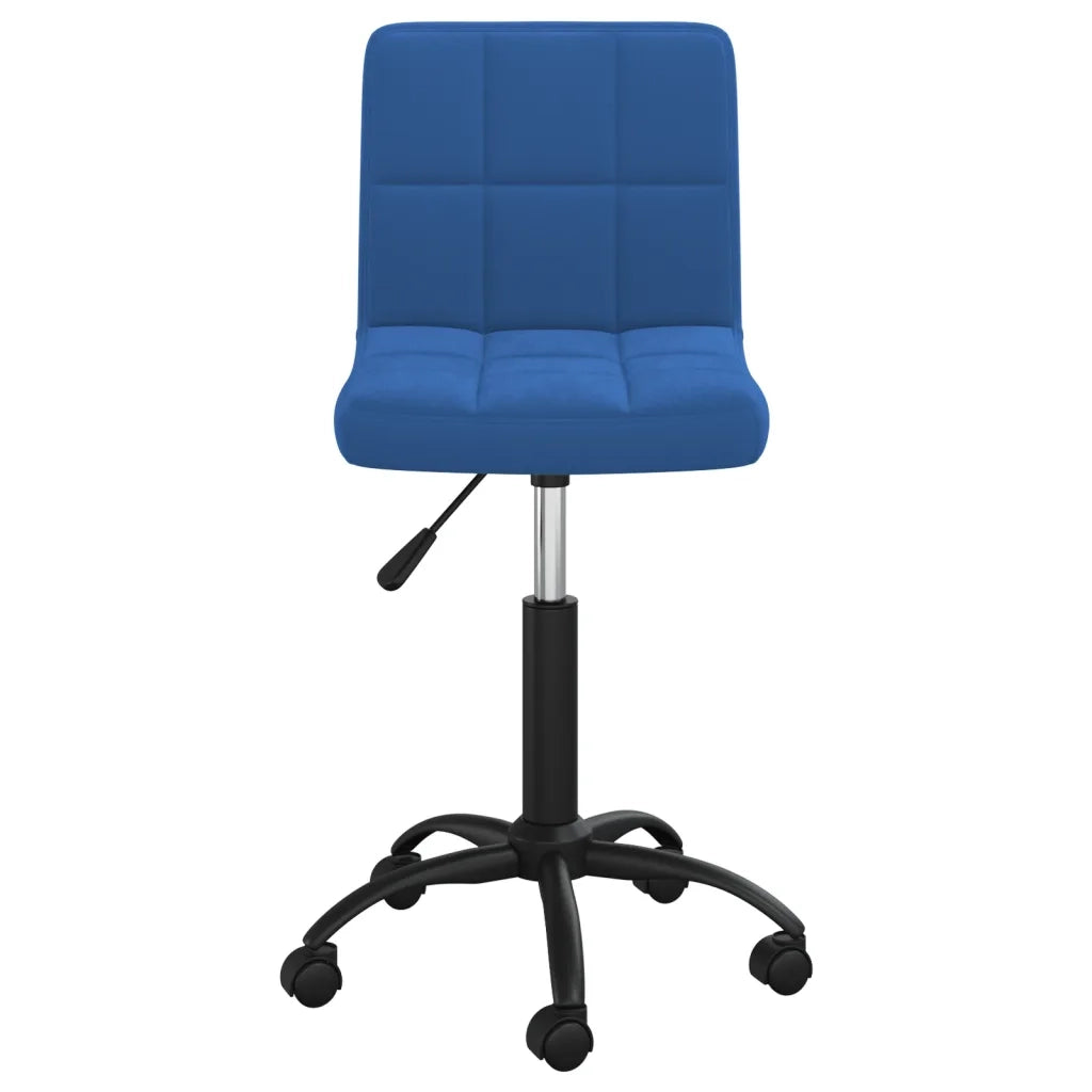 Sedia Girevole da Ufficio Blu in Velluto cod mxl 28148