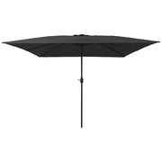 Ombrellone da giardino pieghevole e resistente 295 x 295 x 245 cm design moderno poliestere antracite 02_0058797
