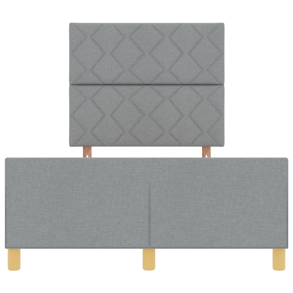 Letto  Grigio Chiaro 120x200 cm in Tessuto