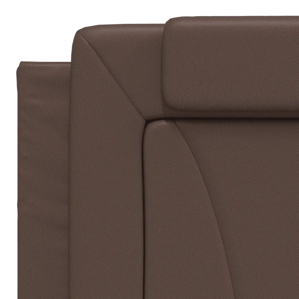 Letto Viana con Materasso Marrone 180x200cm in Similpelle 3208812