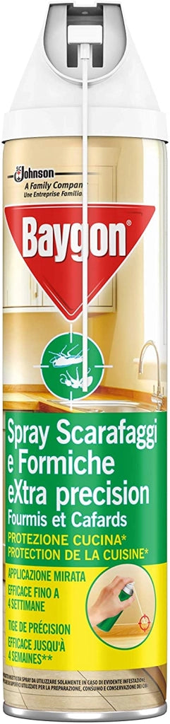 SET 2 CONFEZIONI BAYGON INSETTICIDA SCARAFAGGI E FORMICHE SPRAY 400 ML CIASCUNA