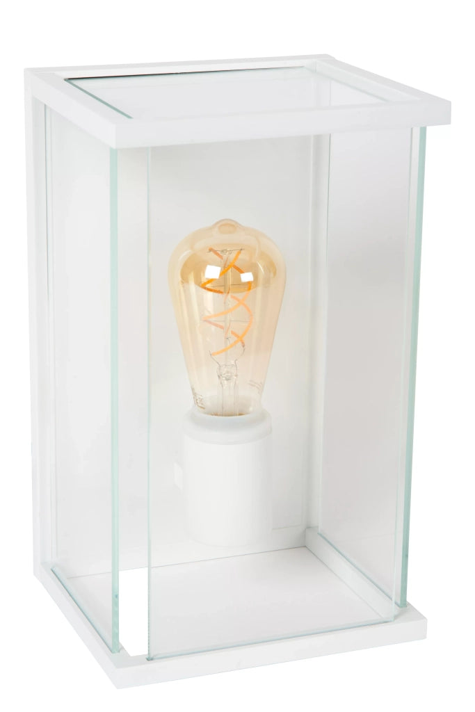 Applique da esterno bianca E27 15W Claire Lucide IP54