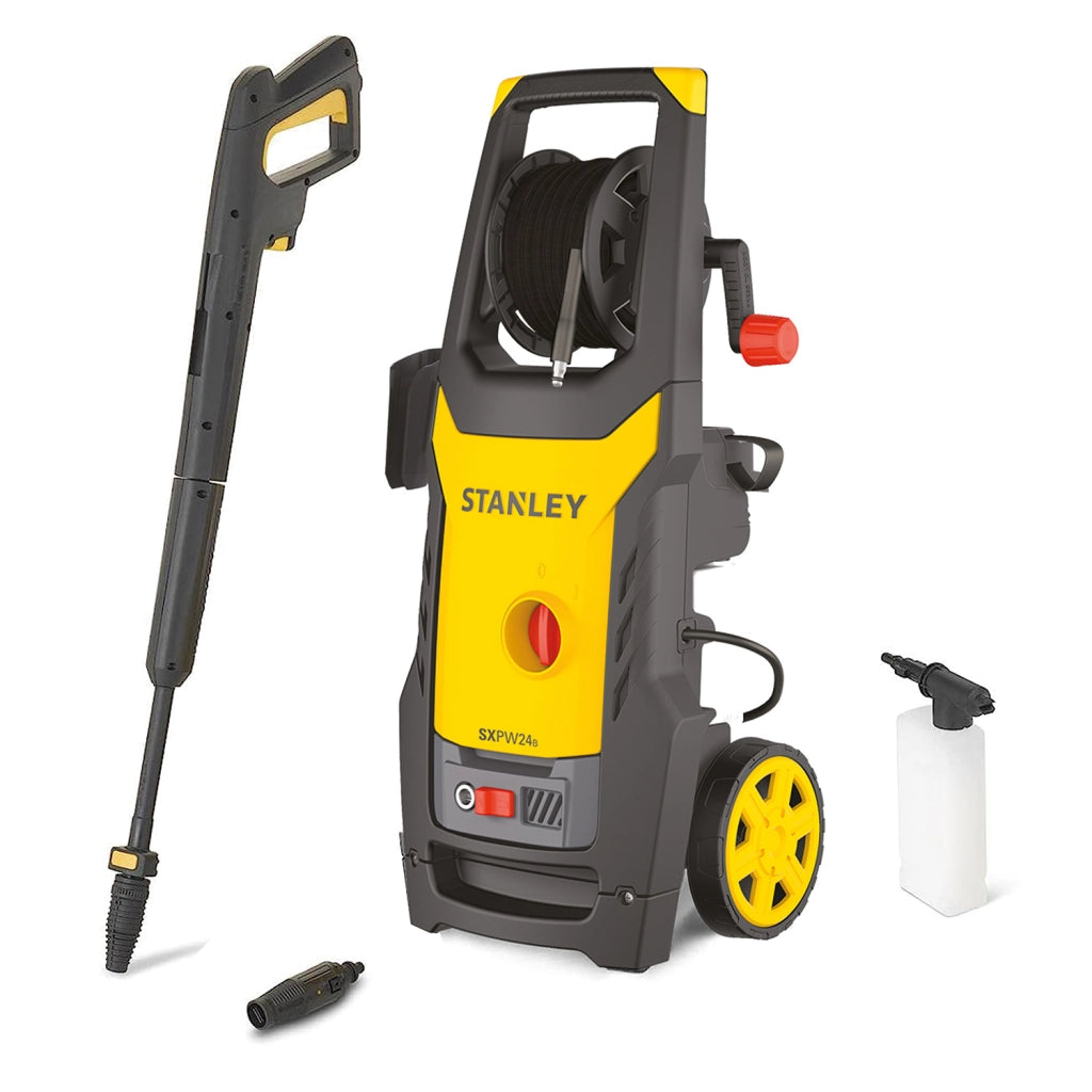 Stanley Idropulitrice SXPW24B ad Alta Pressione, per Auto ed Esterni Casa(2400 W, 170 Bar, 500 l/h)