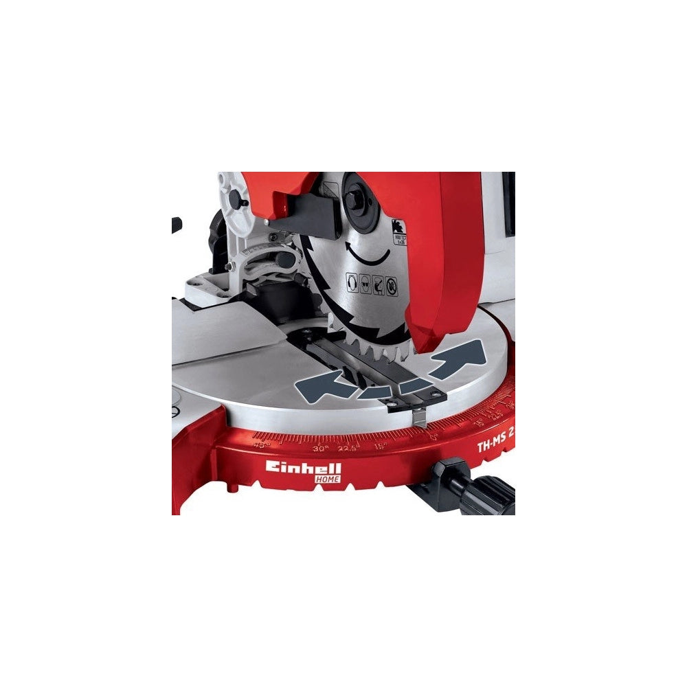 Trade Shop - Troncatrice Per Legno Einhell Th-ms 2513 T Con Lama Diametro Da 250mm 1800w Prof -